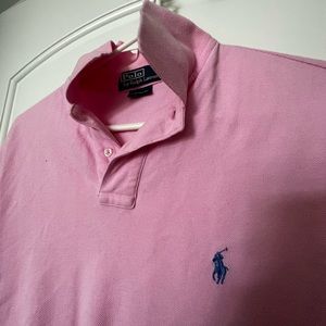 Mens Ralph Lauren Custom Fit Polo - Medium - Pink